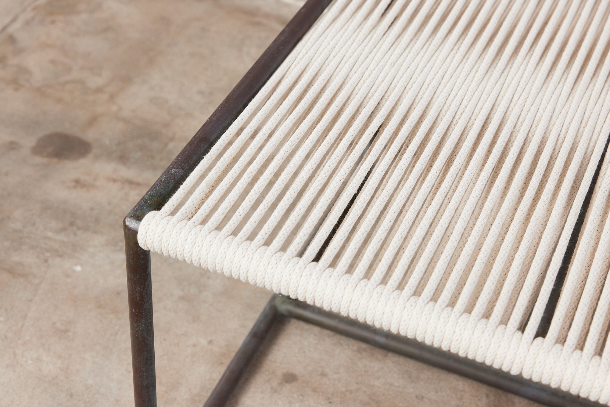 Walter Lamb for Brown Jordan Bronze Patio Two Seater Bench