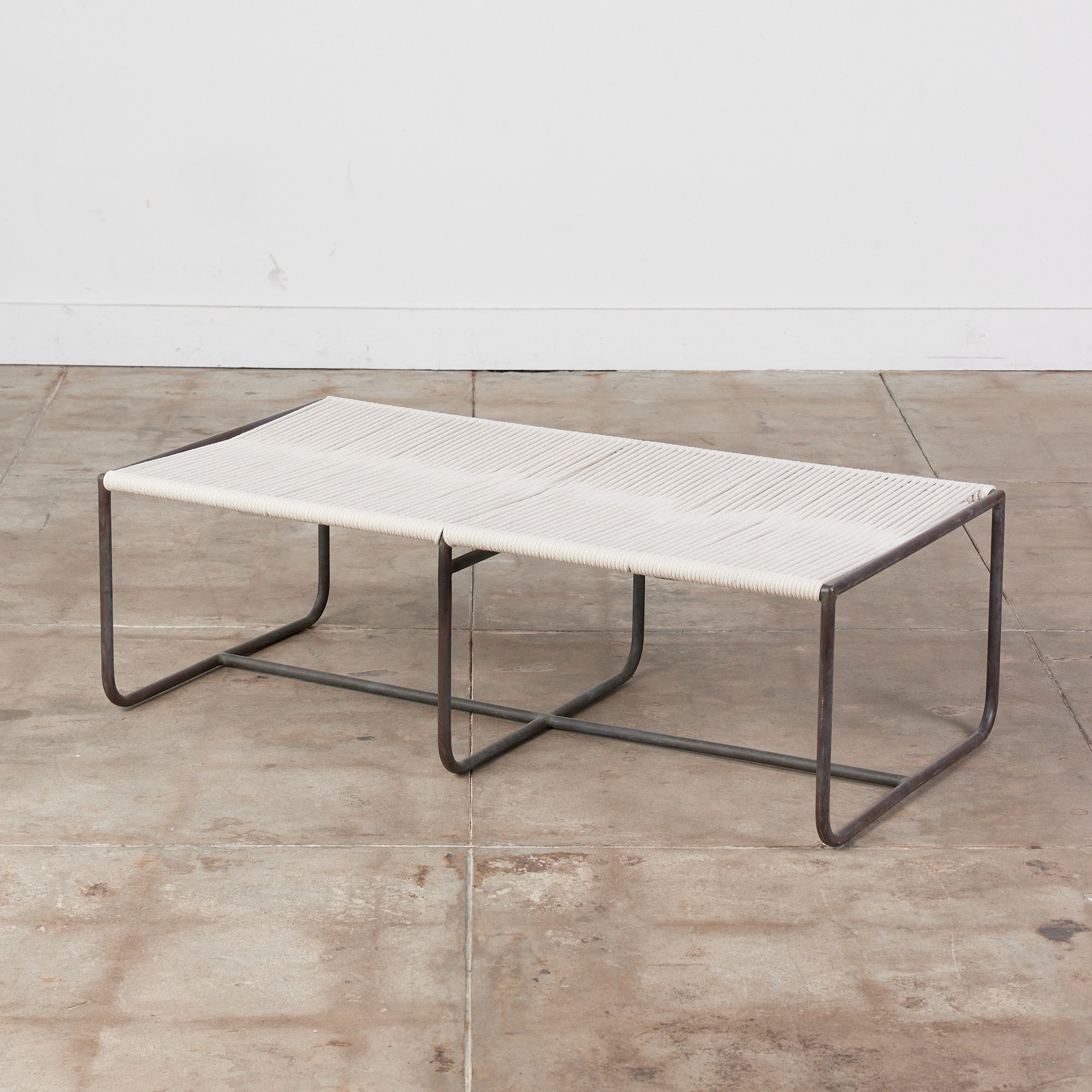 Walter Lamb for Brown Jordan Bronze Patio Two Seater Bench