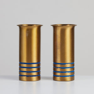 Pair of Brass Vases by Walter von Nessen for Chase