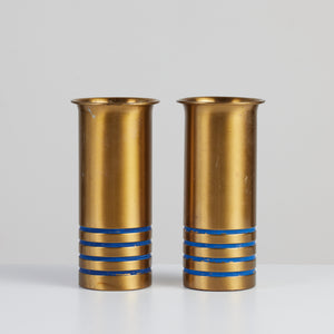 Pair of Brass Vases by Walter von Nessen for Chase
