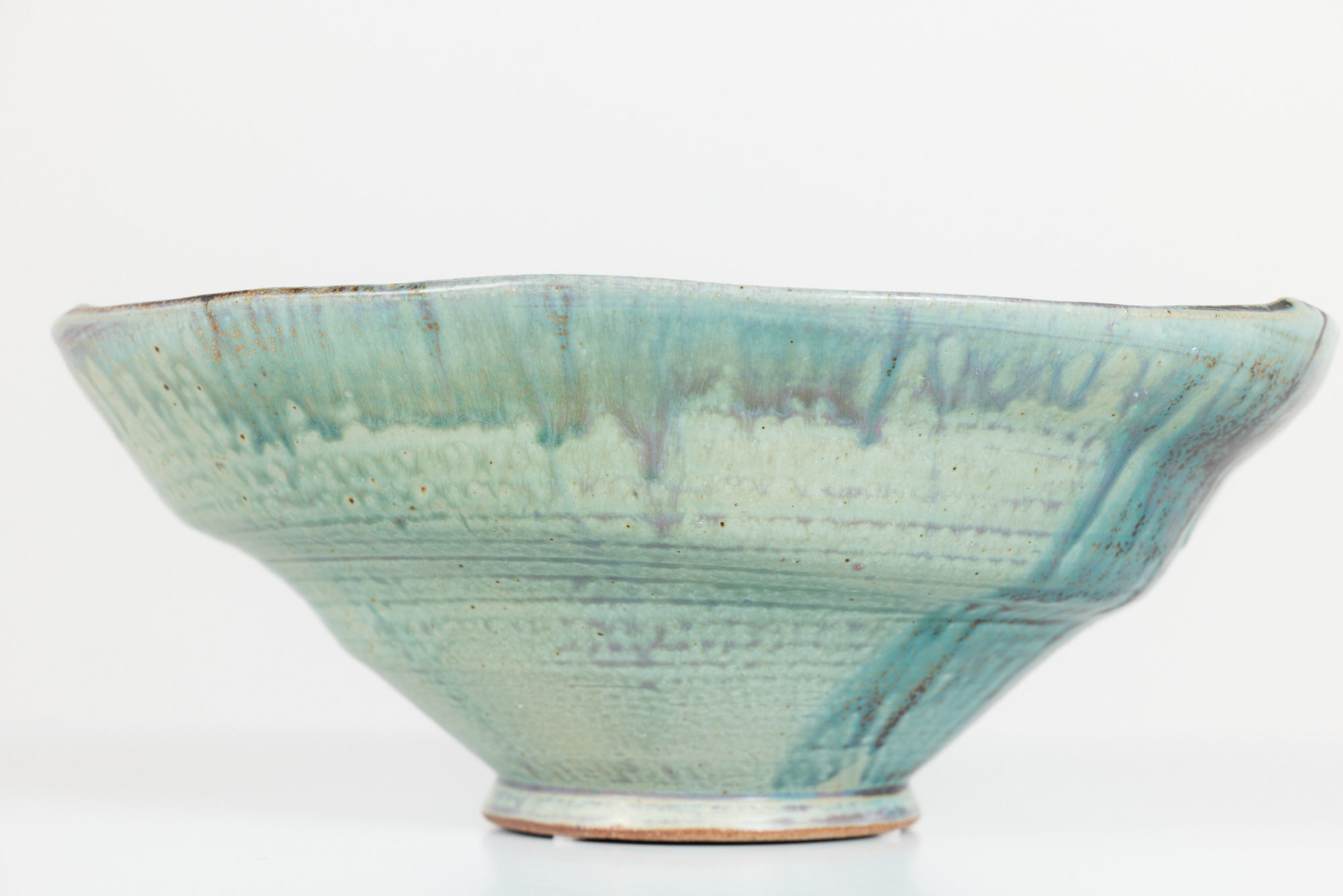 ON HOLD ** Decorative Glazed Stoneware Bowl by McMillen