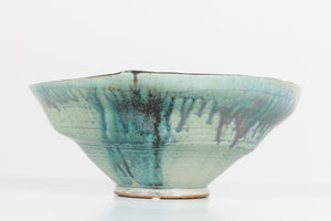 ON HOLD ** Decorative Glazed Stoneware Bowl by McMillen