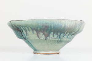 ON HOLD ** Decorative Glazed Stoneware Bowl by McMillen