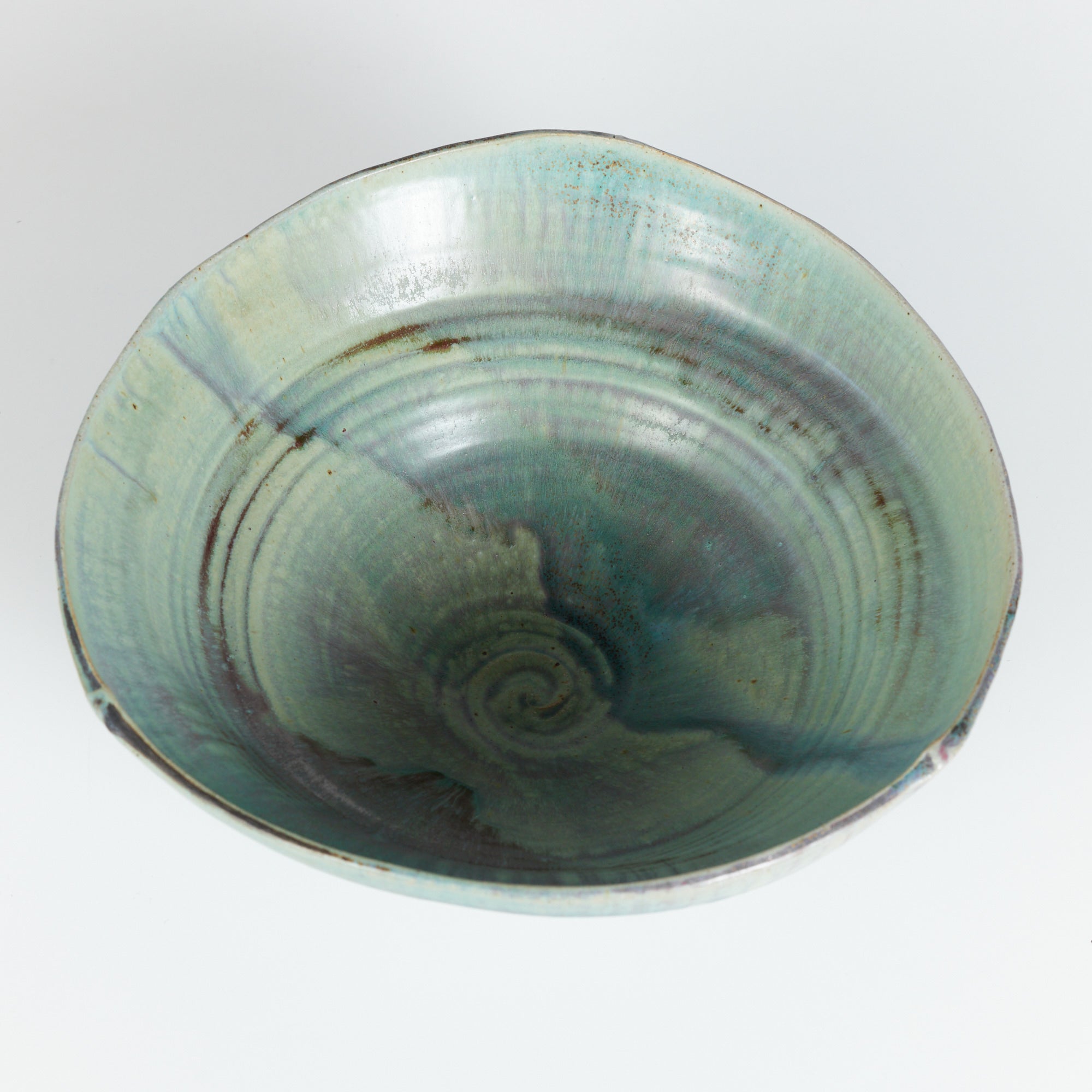 ON HOLD ** Decorative Glazed Stoneware Bowl by McMillen