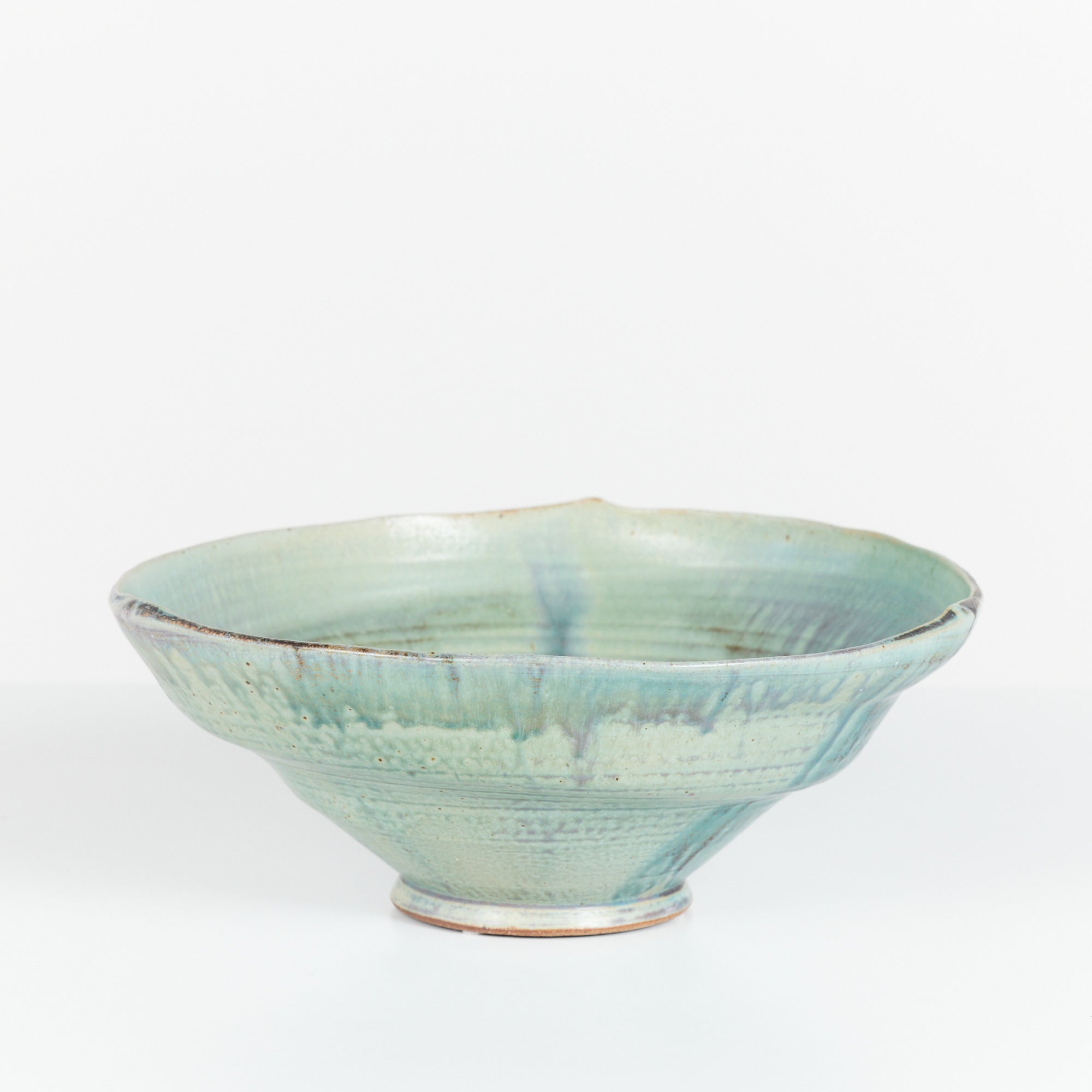 ON HOLD ** Decorative Glazed Stoneware Bowl by McMillen