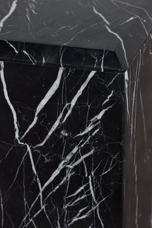 Nero Marquina Marble Pedestal