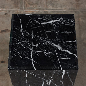 Nero Marquina Marble Pedestal