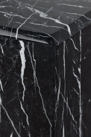 Nero Marquina Marble Pedestal