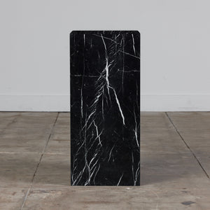 Nero Marquina Marble Pedestal