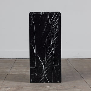 Nero Marquina Marble Pedestal