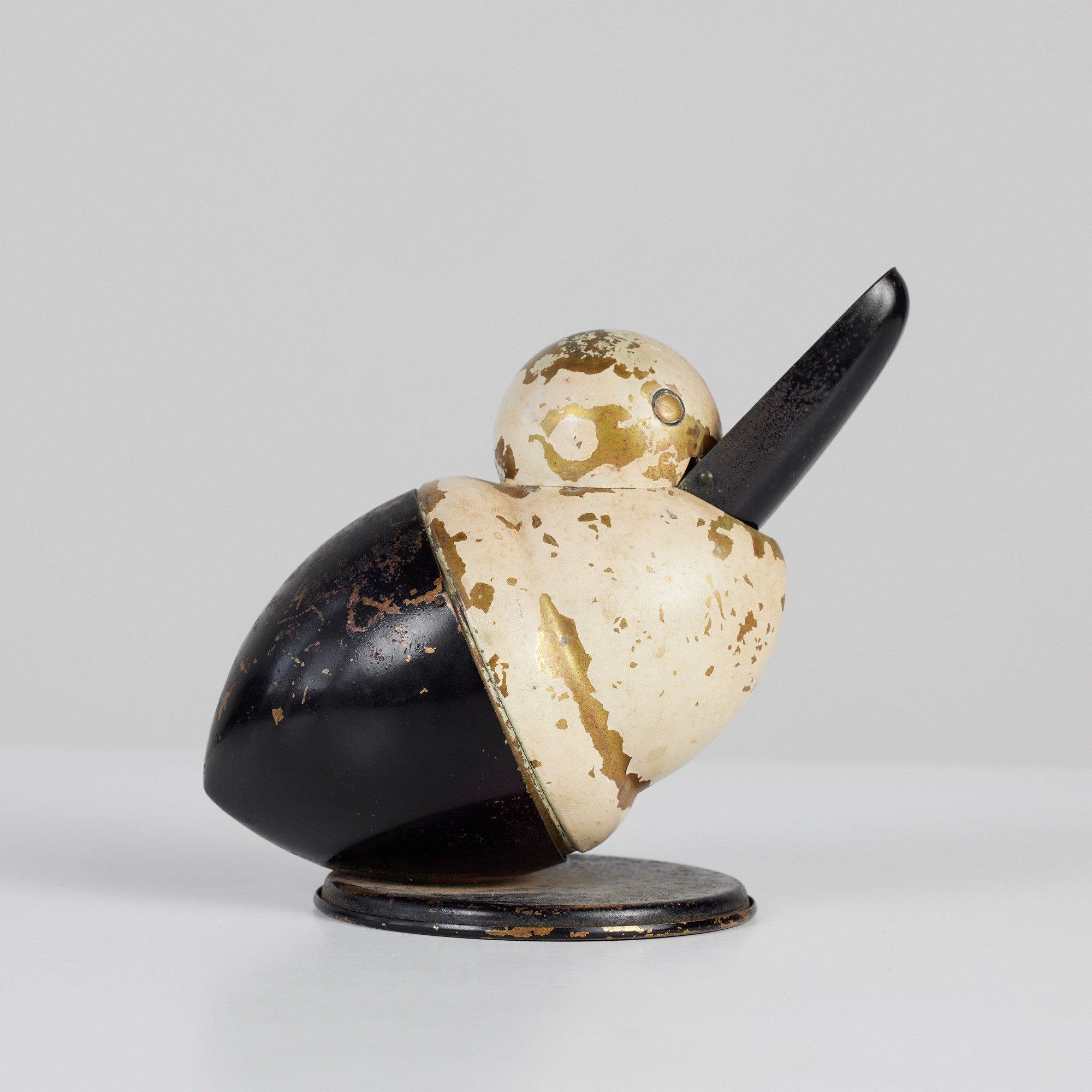 Enameled Brass Ashtray by Chase