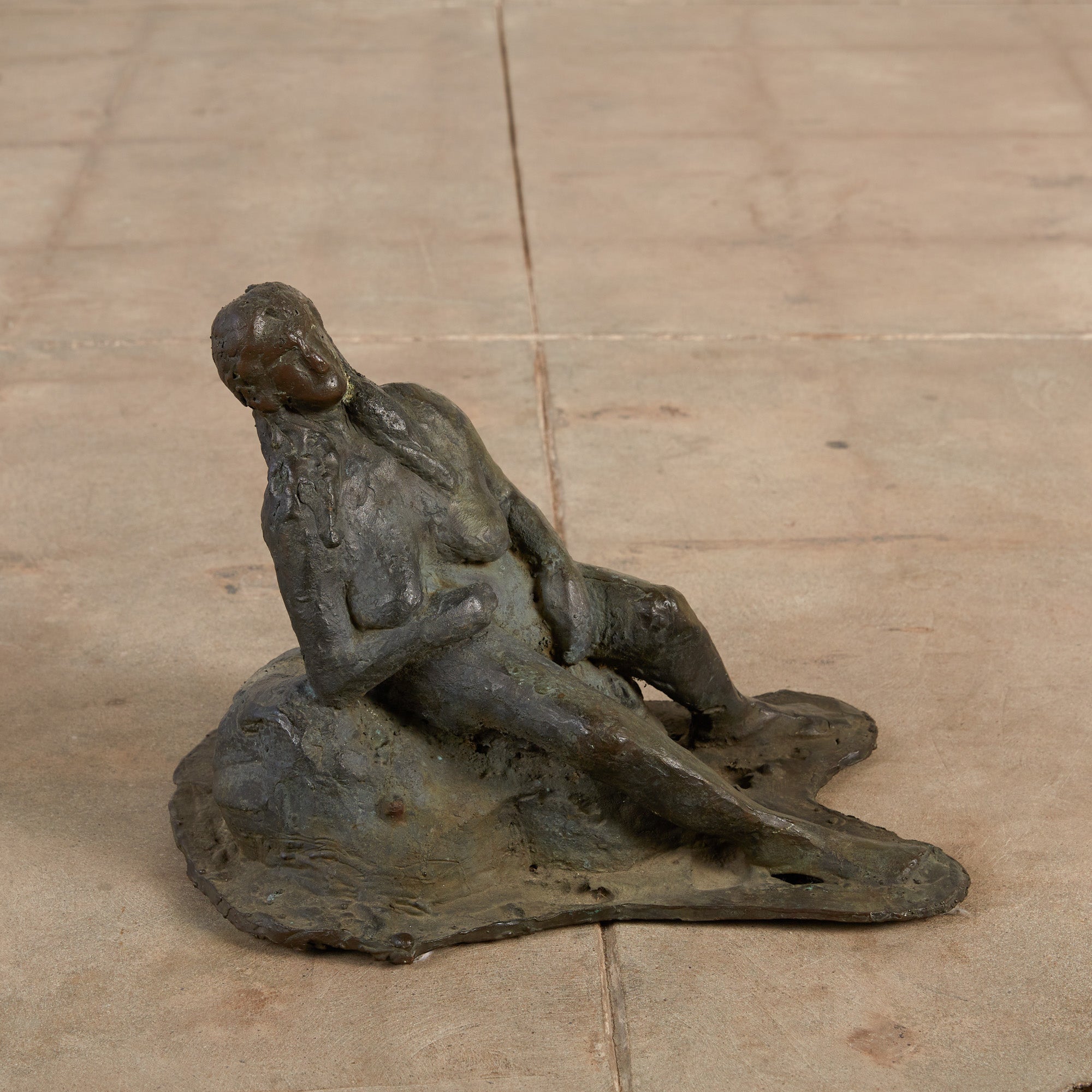 Bronze Sculpture of Lounging Lady