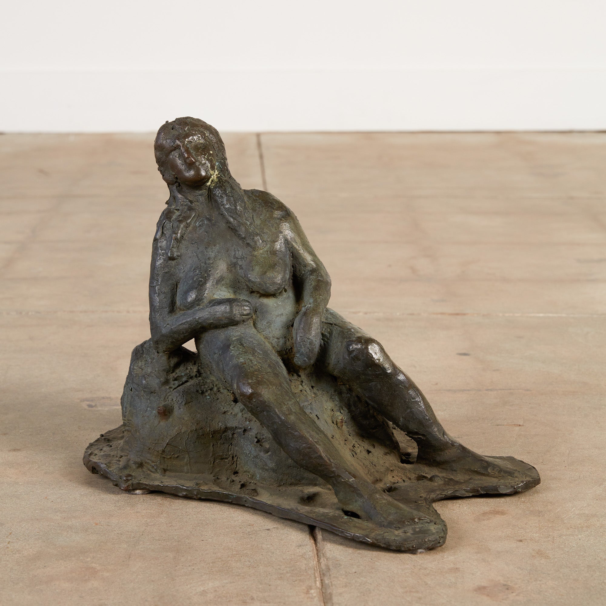 Bronze Sculpture of Lounging Lady