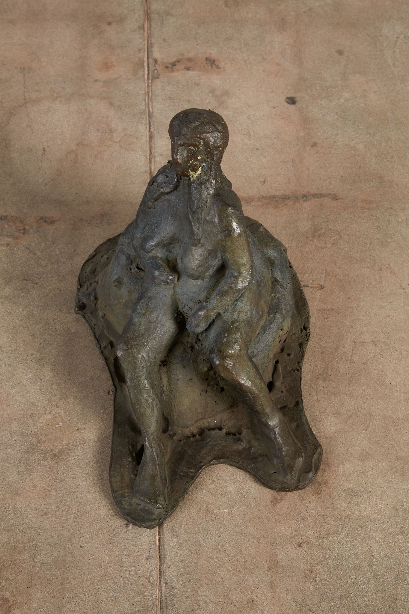 Bronze Sculpture of Lounging Lady