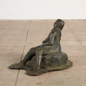 Bronze Sculpture of Lounging Lady