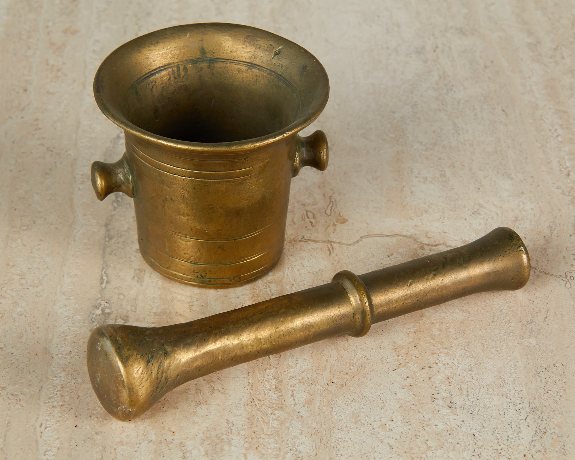 Bronze Mortar and Pestle Set