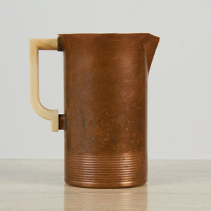 Sparta Copper Pitcher with White Bakelite Handle