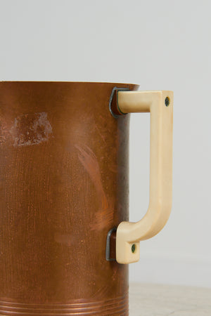Sparta Copper Pitcher with White Bakelite Handle