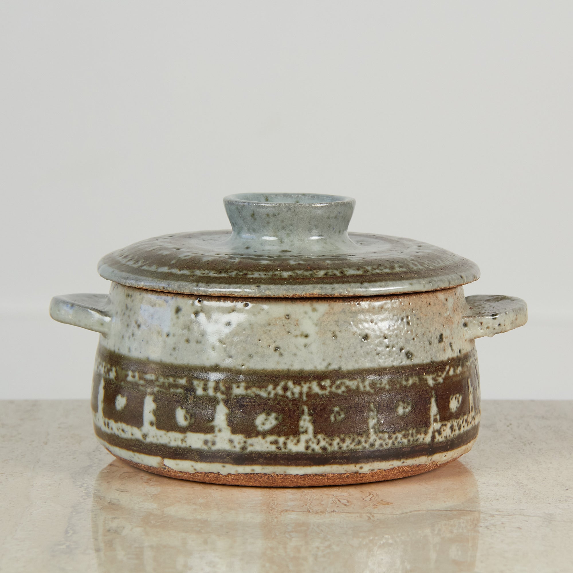 Studio Ceramic Lidded Vessel
