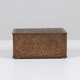 Tiffany Studios Bronze Zodiac Cigarette Box