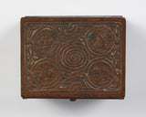 Tiffany Studios Bronze Zodiac Cigarette Box