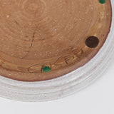 Studio Ceramic Dish with Golden Crushed Glass Inlay