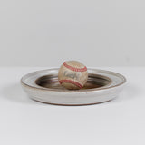 Studio Ceramic Dish with Golden Crushed Glass Inlay