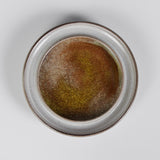 Studio Ceramic Dish with Golden Crushed Glass Inlay