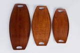 Set of Three Serving Trays by Jens Quistgaard for Dansk