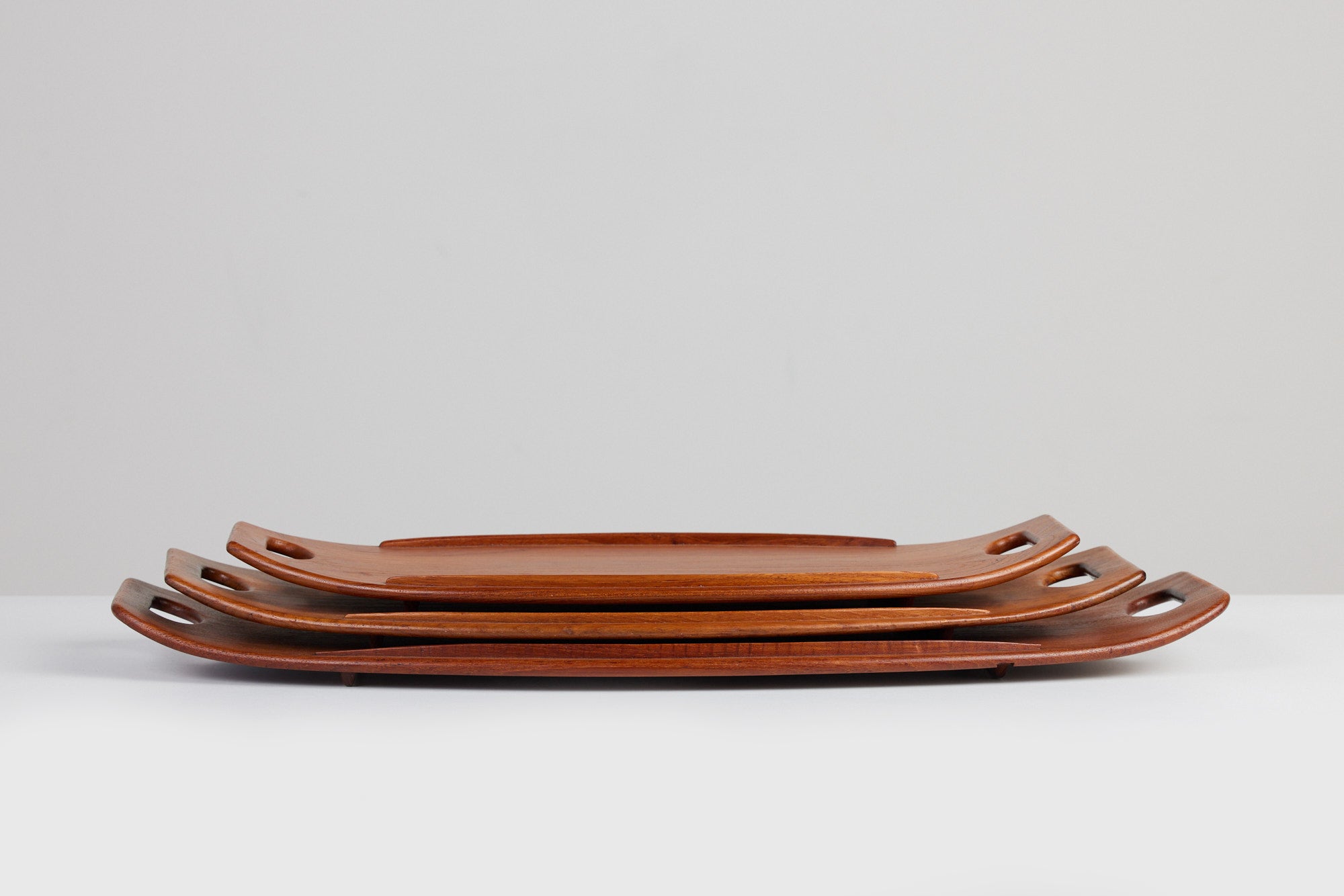 Set of Three Serving Trays by Jens Quistgaard for Dansk