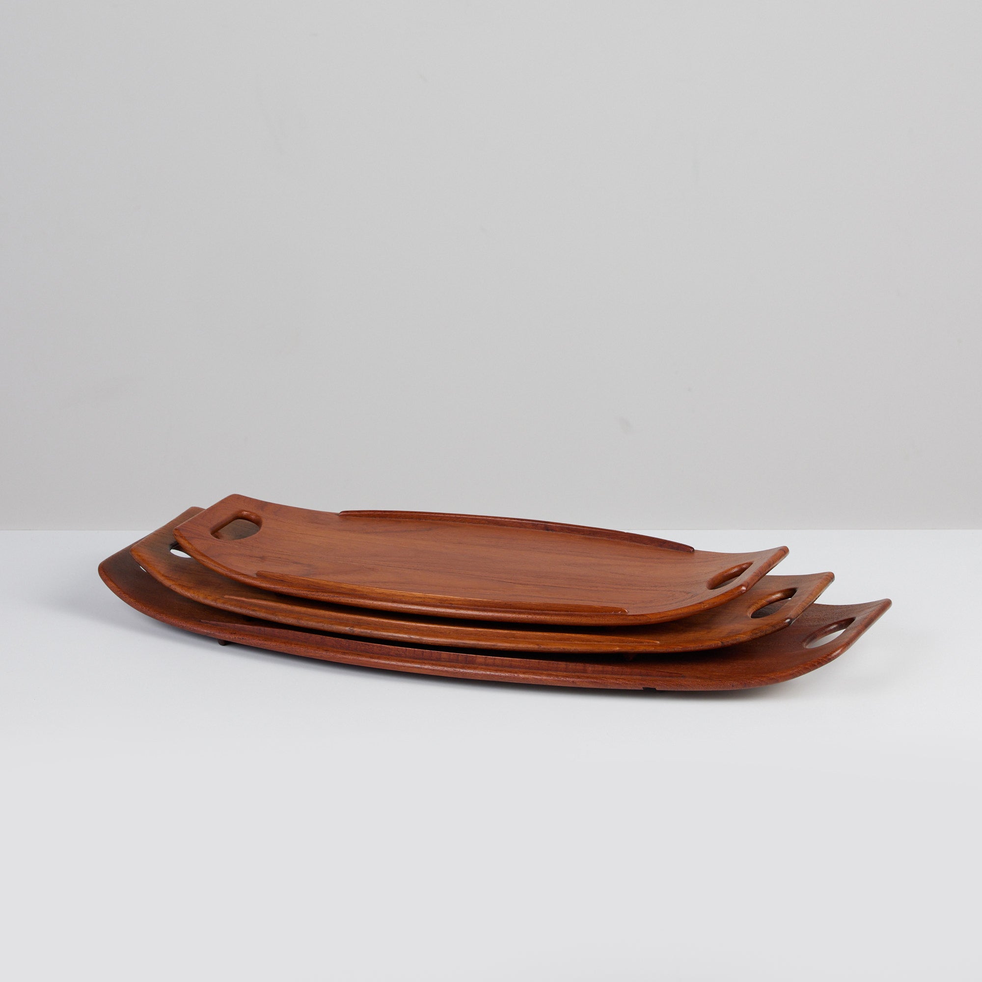 Set of Three Serving Trays by Jens Quistgaard for Dansk