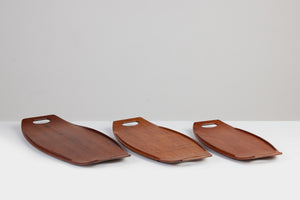 Set of Three Serving Trays by Jens Quistgaard for Dansk