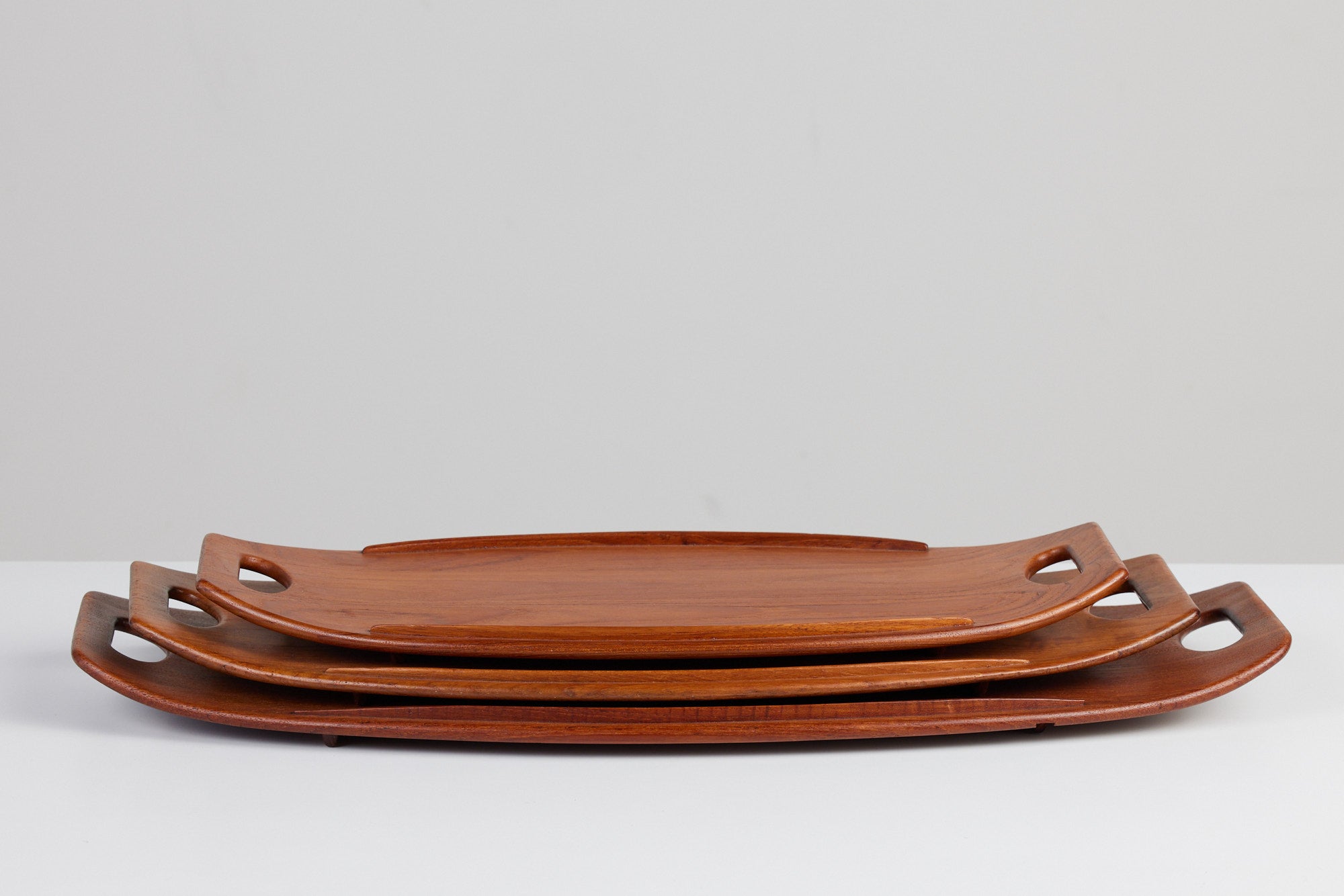 Set of Three Serving Trays by Jens Quistgaard for Dansk