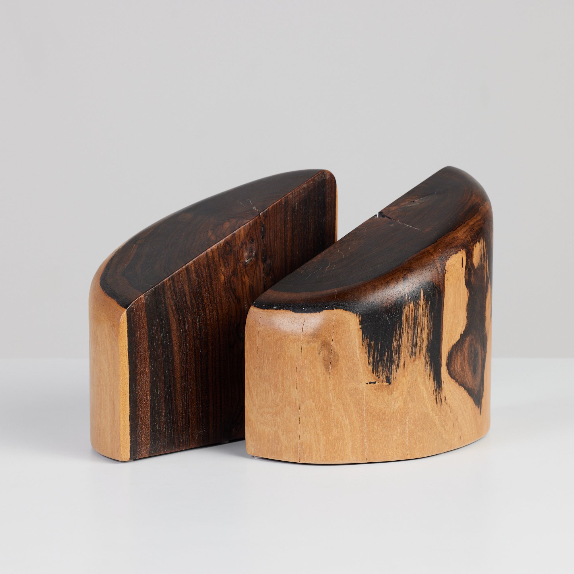 ON HOLD ** Don Shoemaker for Señal Bookends in Solid Cocobolo