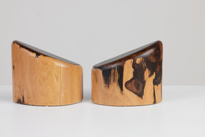 ON HOLD ** Don Shoemaker for Señal Bookends in Solid Cocobolo