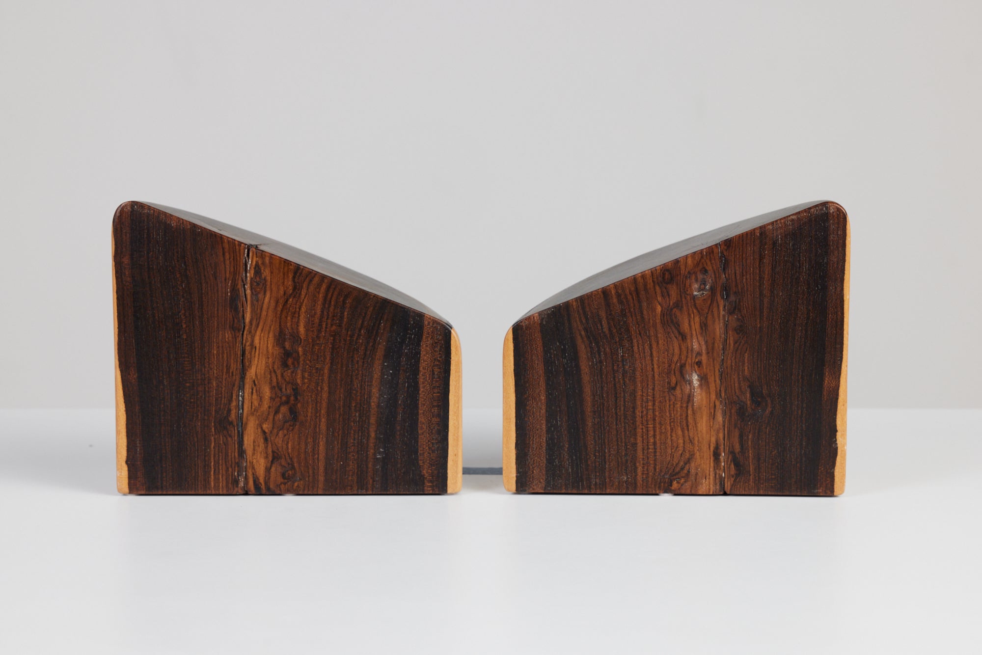 ON HOLD ** Don Shoemaker for Señal Bookends in Solid Cocobolo