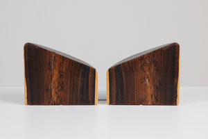 ON HOLD ** Don Shoemaker for Señal Bookends in Solid Cocobolo