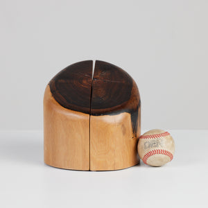 ON HOLD ** Don Shoemaker for Señal Bookends in Solid Cocobolo