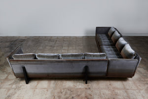 Split Arm Sectional Sofa by Edward Wormley for Dunbar