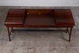 Edward Wormley Executive Tambour-Door Rosewood Desk for Dunbar