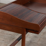 Edward Wormley Executive Tambour-Door Rosewood Desk for Dunbar