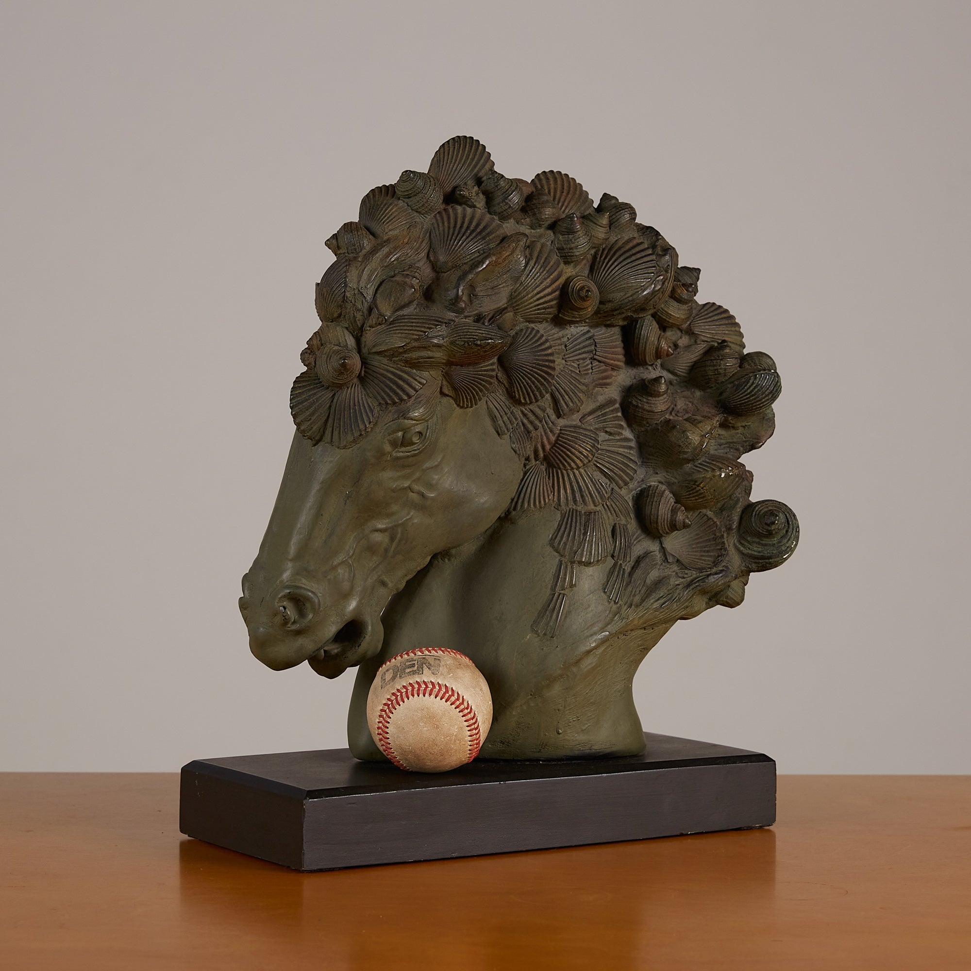 Horse Bust with Seashell Mane