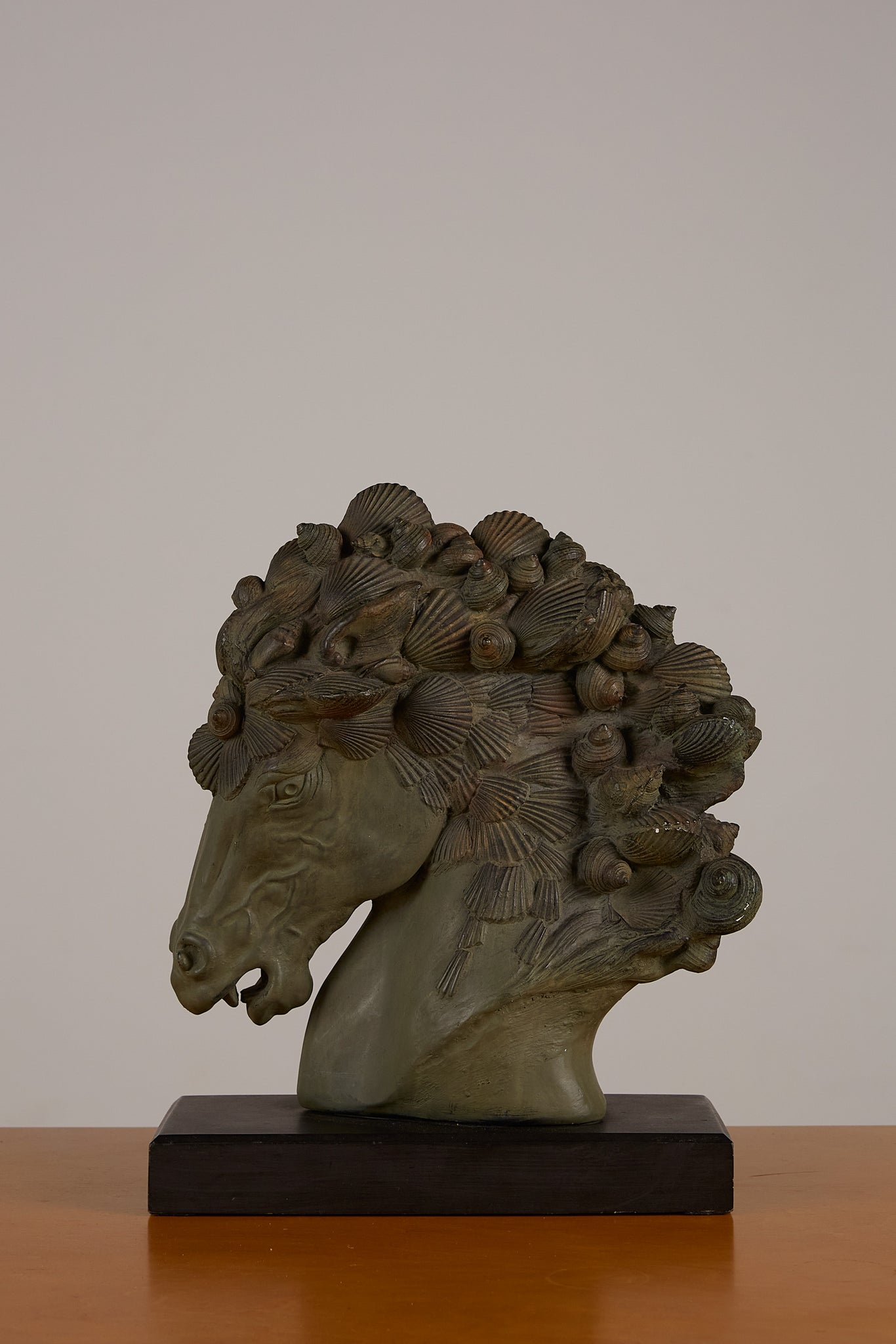 Horse Bust with Seashell Mane