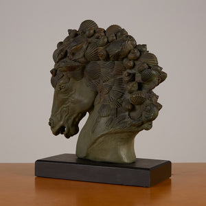 Horse Bust with Seashell Mane