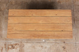 Bronze Patio Beach Table with Wood Top by Walter Lamb for Brown Jordan