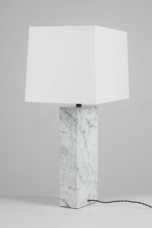 Marble Table Lamp in the Style of T.H. Robsjohn-Gibbings