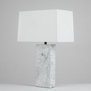 Marble Table Lamp in the Style of T.H. Robsjohn-Gibbings