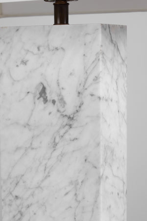 Marble Table Lamp in the Style of T.H. Robsjohn-Gibbings