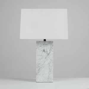 Marble Table Lamp in the Style of T.H. Robsjohn-Gibbings