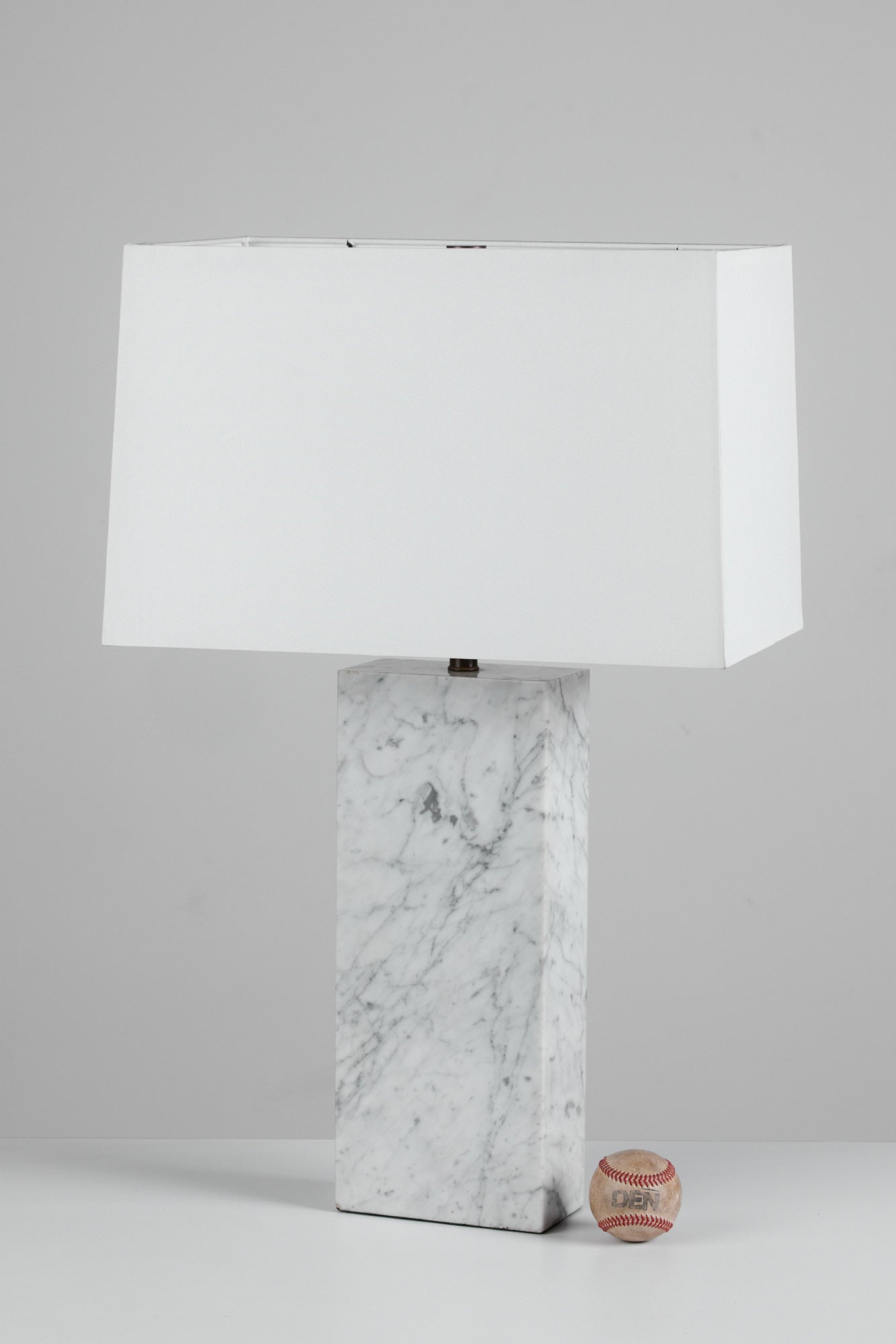 Marble Table Lamp in the Style of T.H. Robsjohn-Gibbings